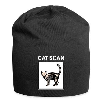 scan pour chat Design pour un amoureux des chats - Bonnet en jersey - noir - Devant