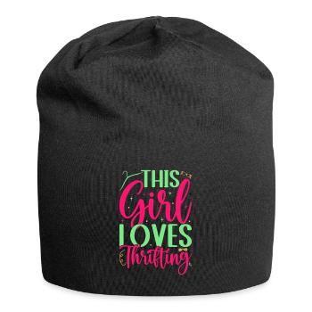 Acheteur d’occasion Cette fille aime friperie Friperie - Bonnet en jersey - noir - Devant