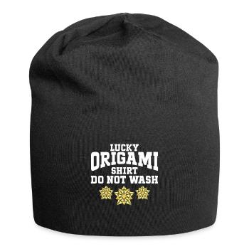Folding Origami Artist Paper Folder Origamist - Jersey Beanie - black - Front