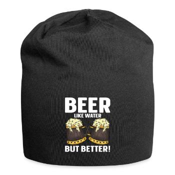 Brassage de bière amusant - Bonnet en jersey - noir - Devant