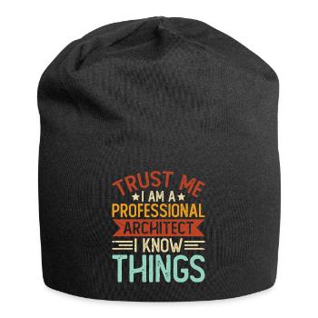 Architekt - Jersey-Beanie - Schwarz - Vorne