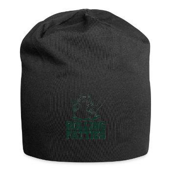 Dicke Katze Fette Katze Rolling Fatties - Jersey-Beanie - Schwarz - Vorne