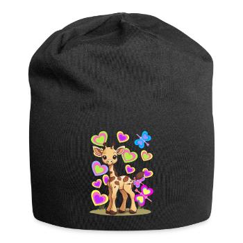 Girafe Girafe Enfant Enfants - Bonnet en jersey - noir - Devant