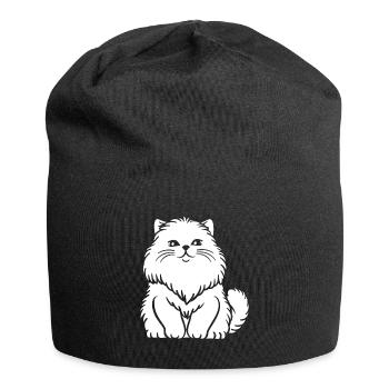 Persian cat - Jersey Beanie - black - Front