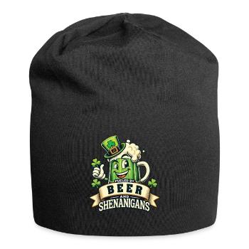 Bière et farces de la Saint-Patrick - Bonnet en jersey - noir - Devant