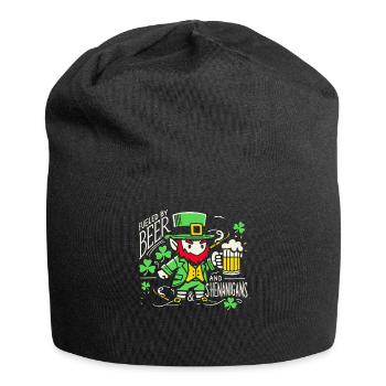 St. Patrick's Day Spaß Mit Bier Und Scherzen - Jersey-Beanie - Schwarz - Vorne