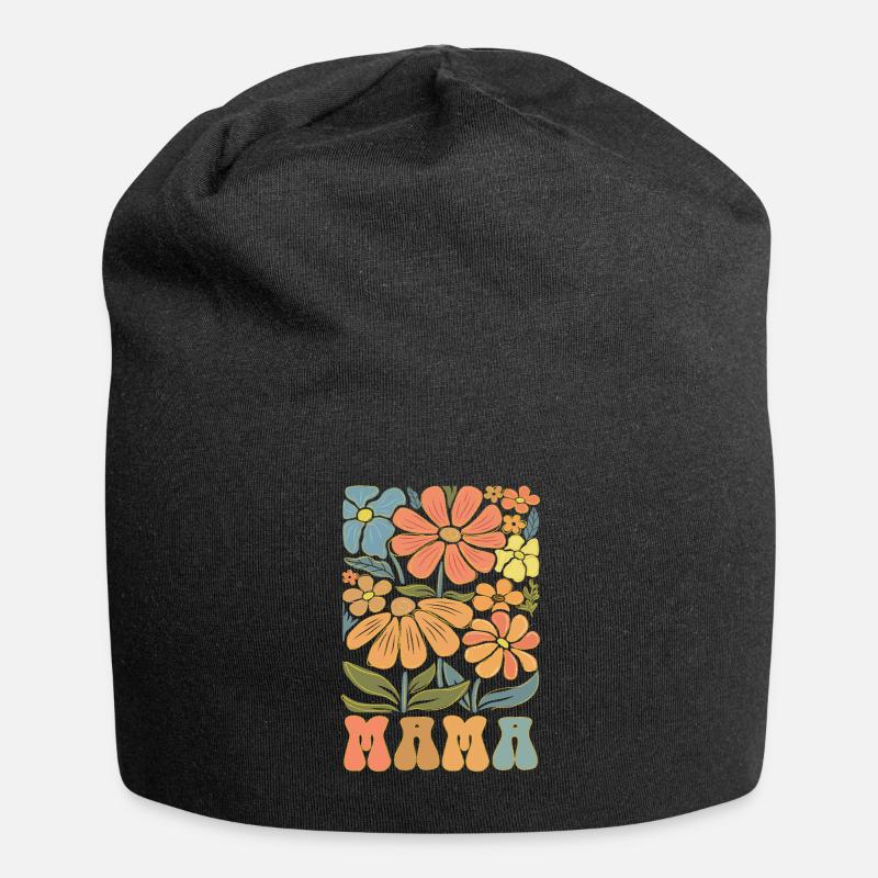 Mama - Jersey-Beanie - Schwarz