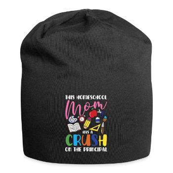 Diese Homeschool Mama Hat Einen Schwarm Auf Den - Jersey-Beanie - Schwarz - Vorne