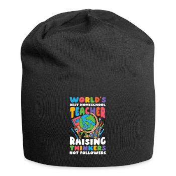 Best Homeschool Teachers Don't Educate Thinkers - Jersey Beanie - black - Front