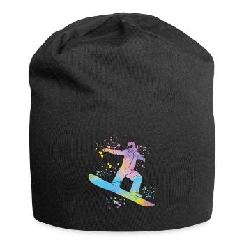 Snowboarder Snowboarding Snowboard - Jersey Beanie - black - Front