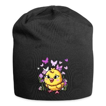 poussin Pâques enfant enfants - Bonnet en jersey - noir - Devant