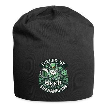 Von Bier Und shenanigans Angetrieben St. Patrick's - Jersey-Beanie - Schwarz - Vorne