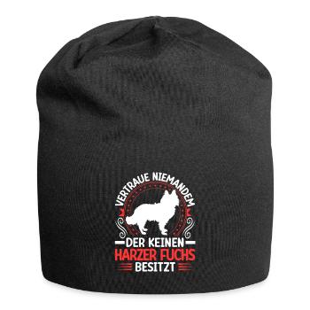 Harzer Fuchs Habe einen Altdeutscher Hütehund - Jersey-Beanie - Schwarz - Vorne