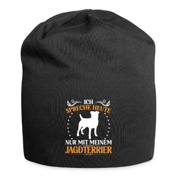 Hunting Terrier Talk only to German Hunting Dog - Jersey Beanie - black - Front