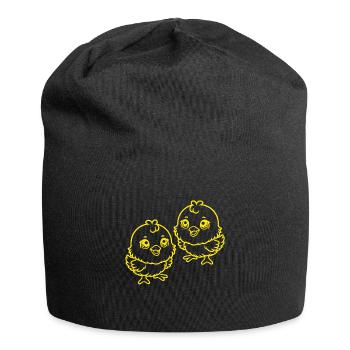 Poussin de Pâques Enfants Enfant Rétro Vintage - Bonnet en jersey - noir - Devant