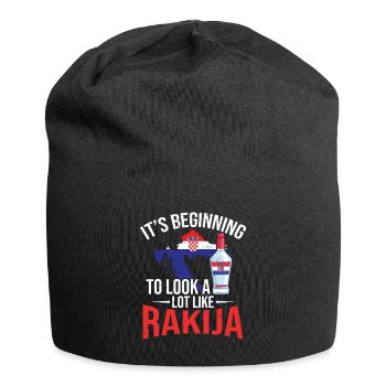 Es Fängt An, Rakija Sehr Ähnlich Auszusehen - Jersey-Beanie - Schwarz - Vorne