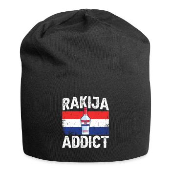 Rakija addict - Bonnet en jersey - noir - Devant