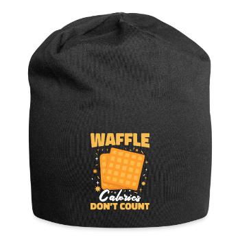 Funny Waffle Vendor Fast Food Gift - Jersey Beanie - black - Front
