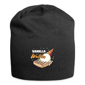 Vanillewaffeln Sirup Frühstückswaffeln - Jersey-Beanie - Schwarz - Vorne