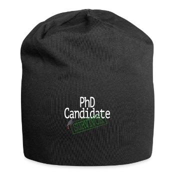 Doctorat / Doctorant Survivant / Dr - Bonnet en jersey - noir - Devant