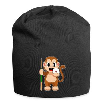 Affe Billiard Queue - Jersey-Beanie - Schwarz - Vorne