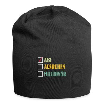 ABI AUSRUHEN MILLIONÄR Abiturient Lustiges - Jersey-Beanie - Schwarz - Vorne