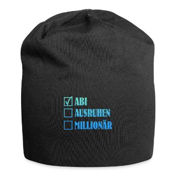 ABI AUSRUHEN MILLIONÄR Abiturient Lustiges - Jersey-Beanie - Schwarz - Vorne