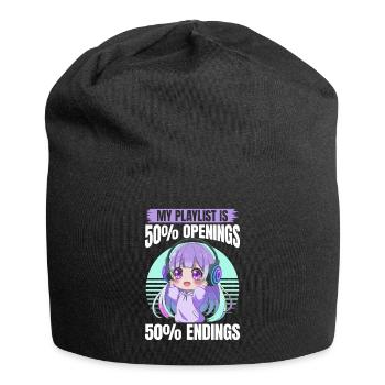 Anime et musique Kawaii - Bonnet en jersey - noir - Devant