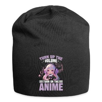 Anime et musique Kawaii - Bonnet en jersey - noir - Devant
