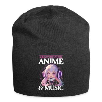 Anime & Music Kawaii - Jersey Beanie - charcoal grey - Front
