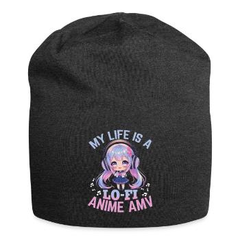 Anime & Music Kawaii - Jersey Beanie - charcoal grey - Front