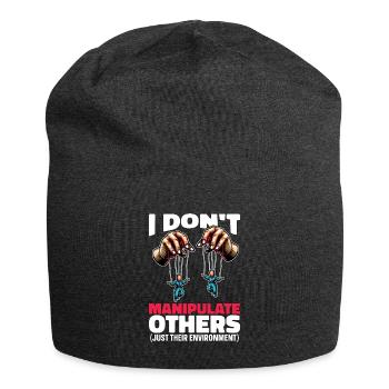 Behavioral Therapist I Don't Manipulate Therapist - Jersey Beanie - charcoal grey - Front