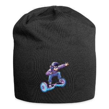 La vie est meilleure quand on est en hoverboard - Bonnet en jersey - noir - Devant