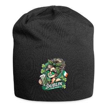 Dublin The Fun St. Patrick's Day Feier - Jersey-Beanie - Schwarz - Vorne