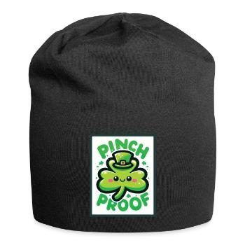 Shamrock Pinch Proof St. Patrick's Day Fun - Jersey Beanie - black - Front