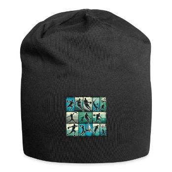 Ball Love Basketball Ist In Meiner Dna - Jersey-Beanie - Schwarz - Vorne
