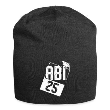 ABITUR 2025 ABI Geschafft Abiturient Lustiges - Jersey-Beanie - Anthrazit - Vorne