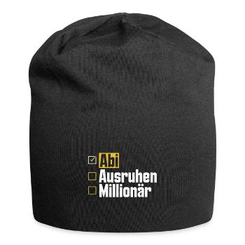 Abitur ABI AUSRUHEN MILLIONÄR Abi Lustiges - Jersey-Beanie - Schwarz - Vorne