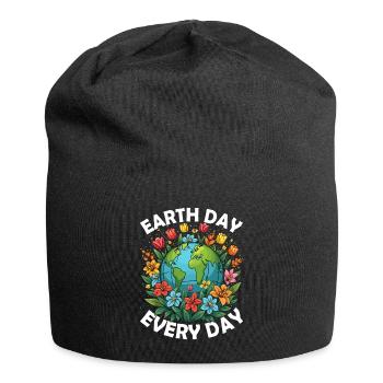 Earth Day Is Ever Day Climate Nature Environment Earth - Jersey Beanie - black - Front
