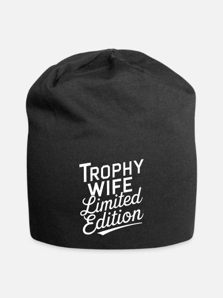 Ehefrau - Jersey-Beanie - Schwarz