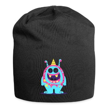 süsses und lustiges knuddel-kuschel monster kinder - Jersey-Beanie - Schwarz - Vorne