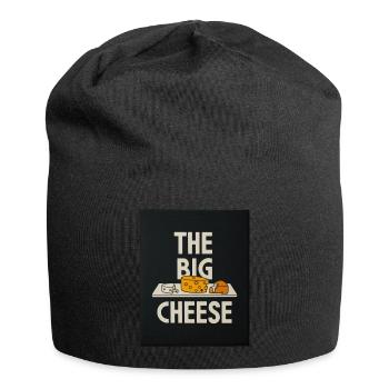 The Big Cheese Humor Design - Jersey-Beanie - Schwarz - Vorne