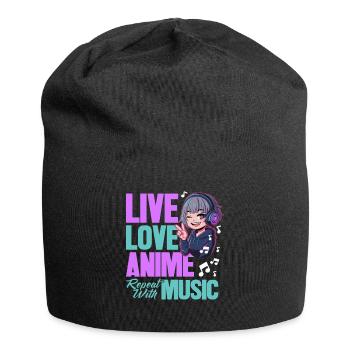 Anime & Music Kawaii - Jersey Beanie - black - Front