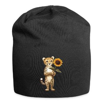Giraffe - Jersey-Beanie - Schwarz - Vorne
