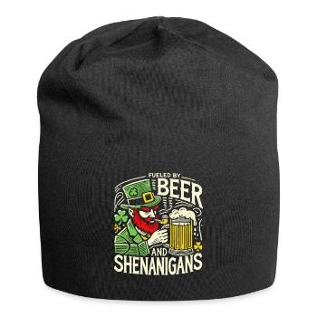 S’amuser à la Saint-Patrick avec de la bière et des manigances - Bonnet en jersey - noir - Devant