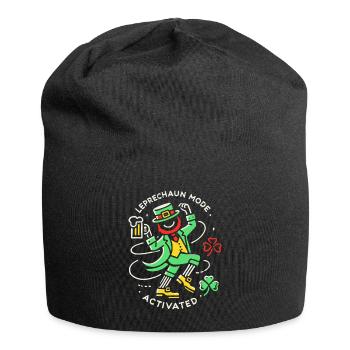 St. Patrick's Day Leprechaun Mode Enabled - Jersey Beanie - black - Front