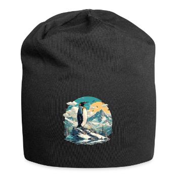 Pinguine Pinguin - Jersey-Beanie - Schwarz - Vorne
