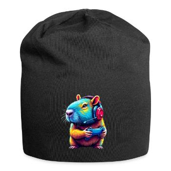 Capybara Gamer Gamer Funny Video Game Gaming - Jersey Beanie - black - Front