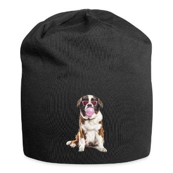 Bernhardiner - Jersey-Beanie - Schwarz - Vorne