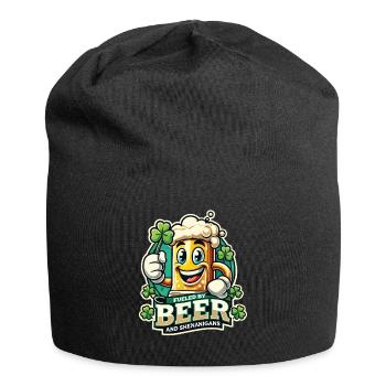 St. Patricks Day Lustiger Bier Humor - Jersey-Beanie - Schwarz - Vorne